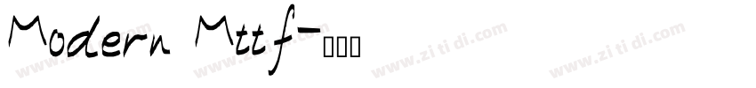 Modern Mttf字体转换
